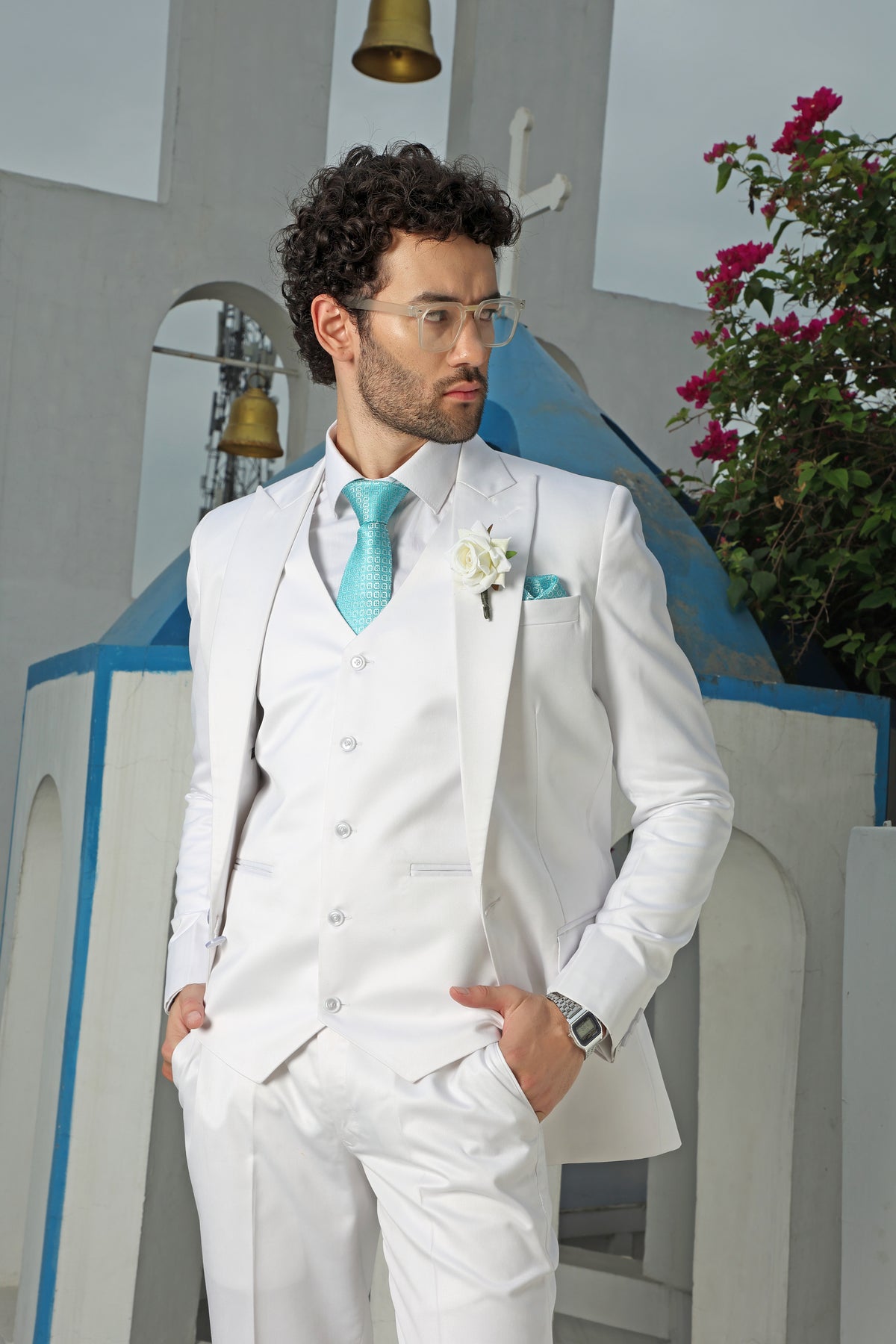 Bellamy White 3PC Suit