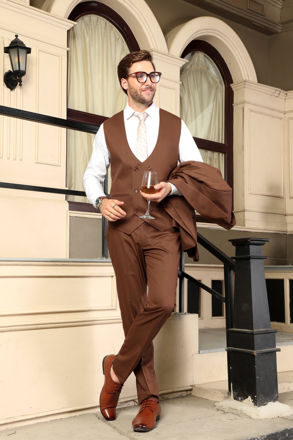 Hallen Brown 3PC Suit