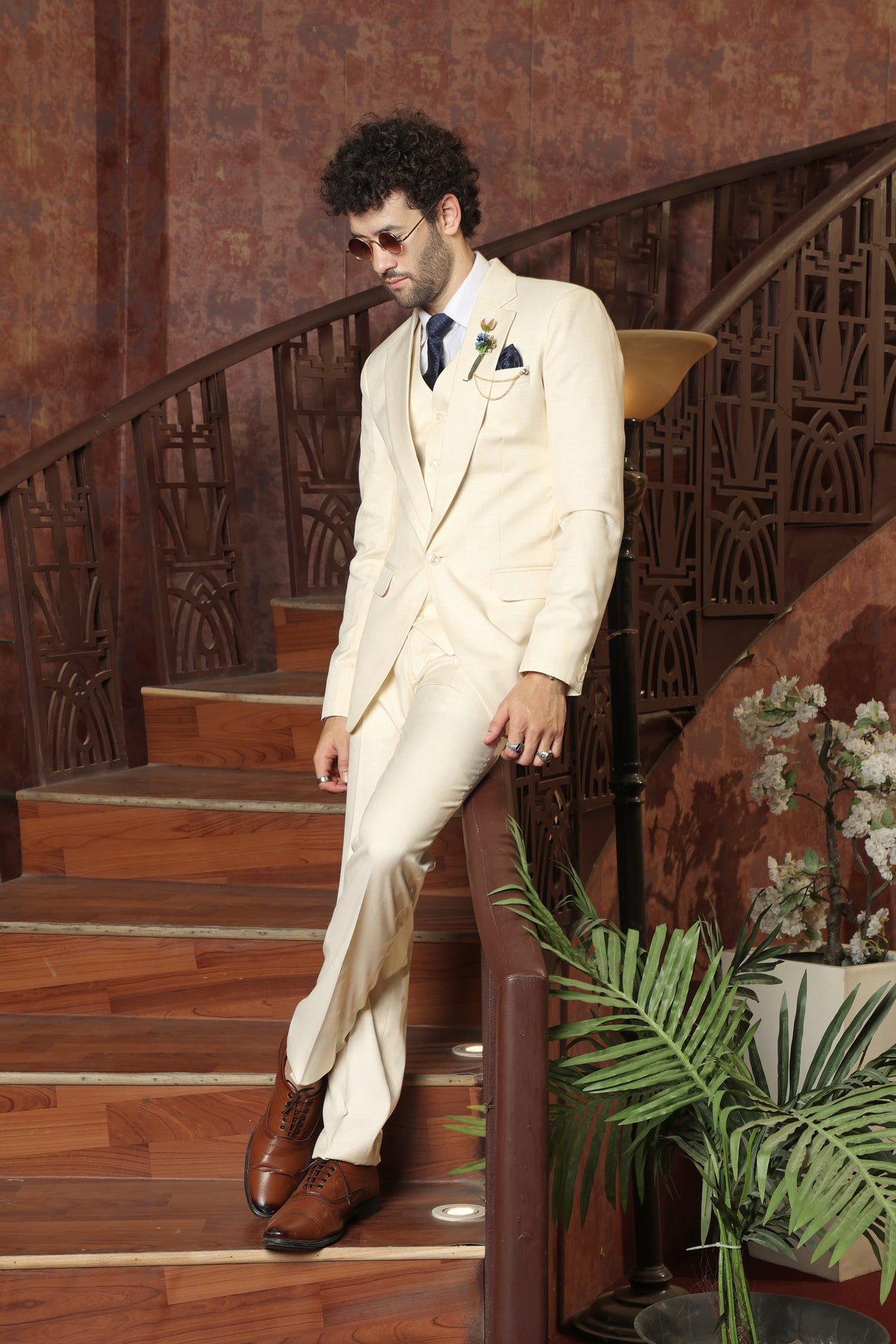 Beaumont Beige 3PC Suit