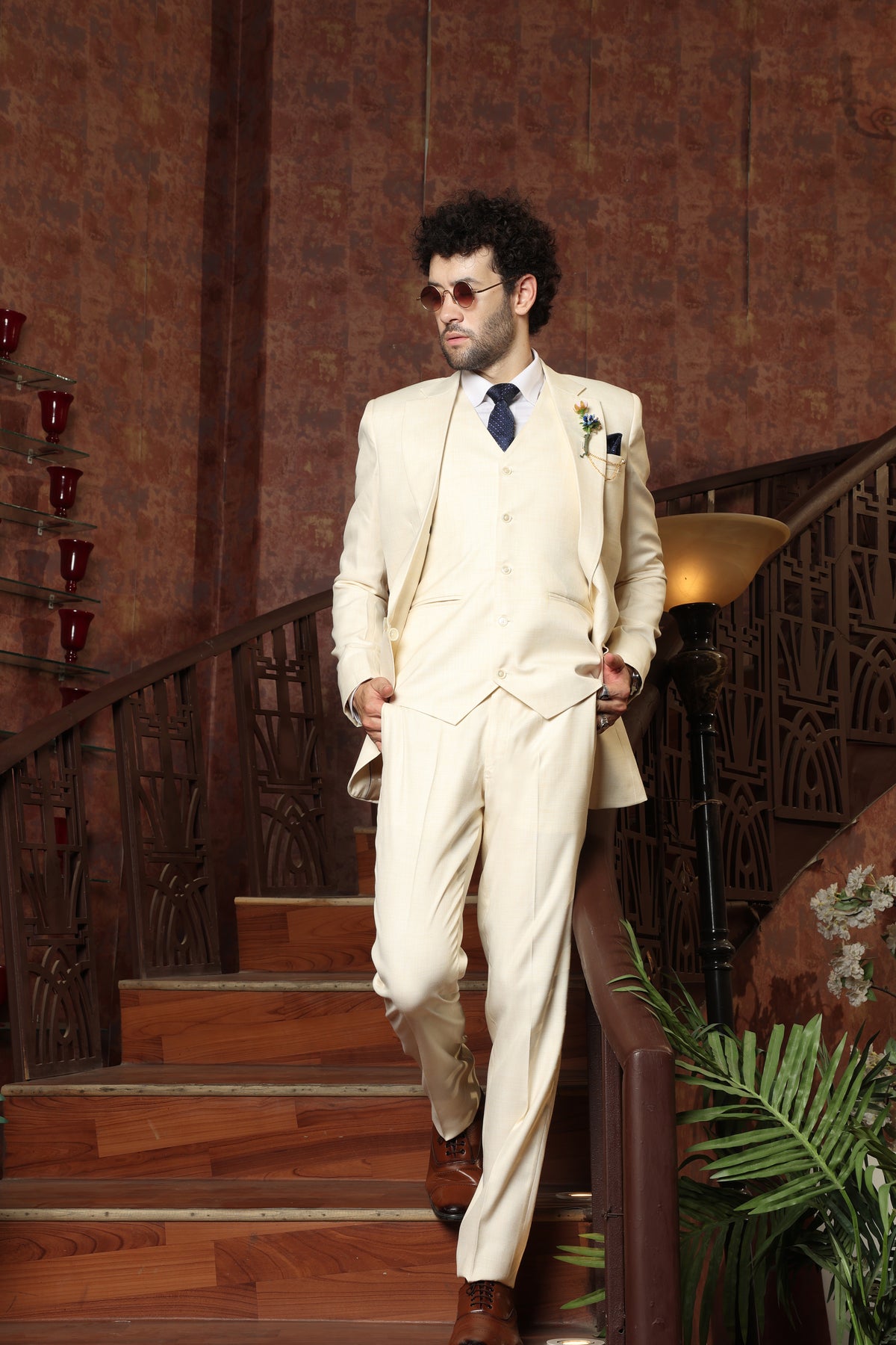 Beaumont Beige 3PC Suit