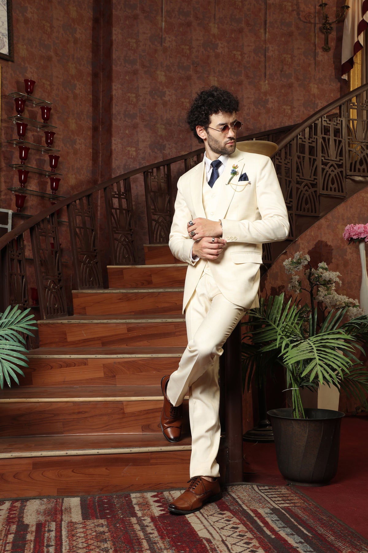 Beaumont Beige 3PC Suit
