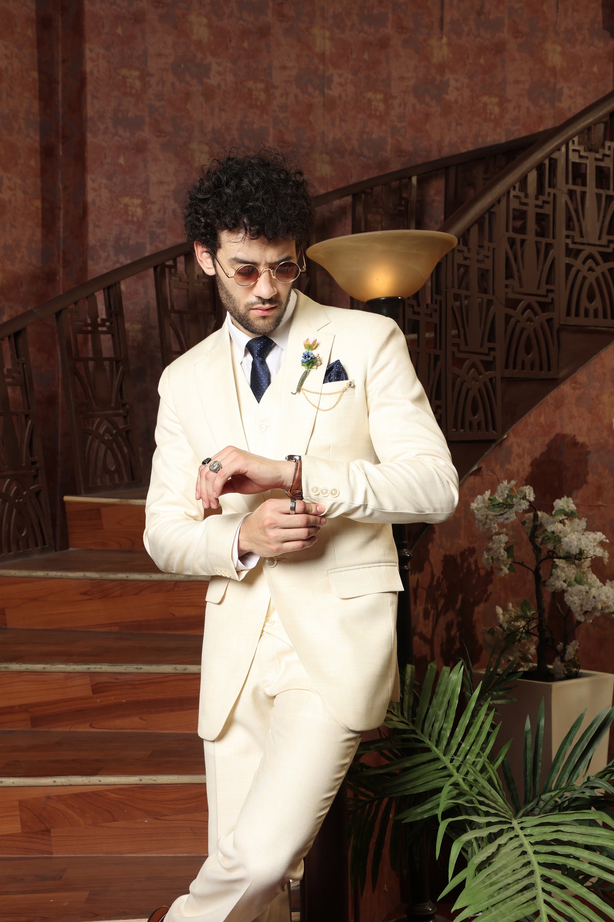 Beaumont Beige 3PC Suit