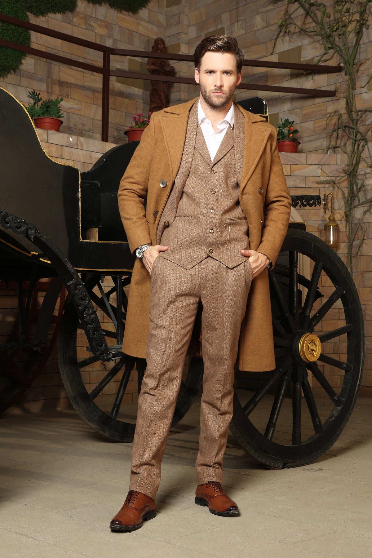 Cavendish Brown Long Coat