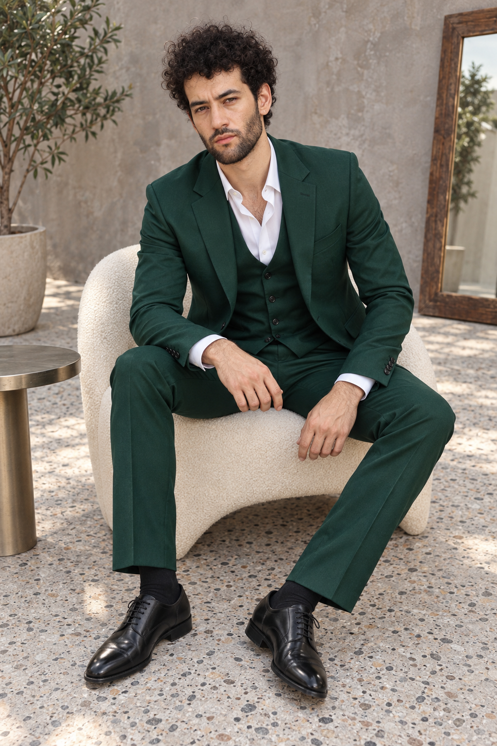 Cormac Green Slim-Fit 3PC Suit