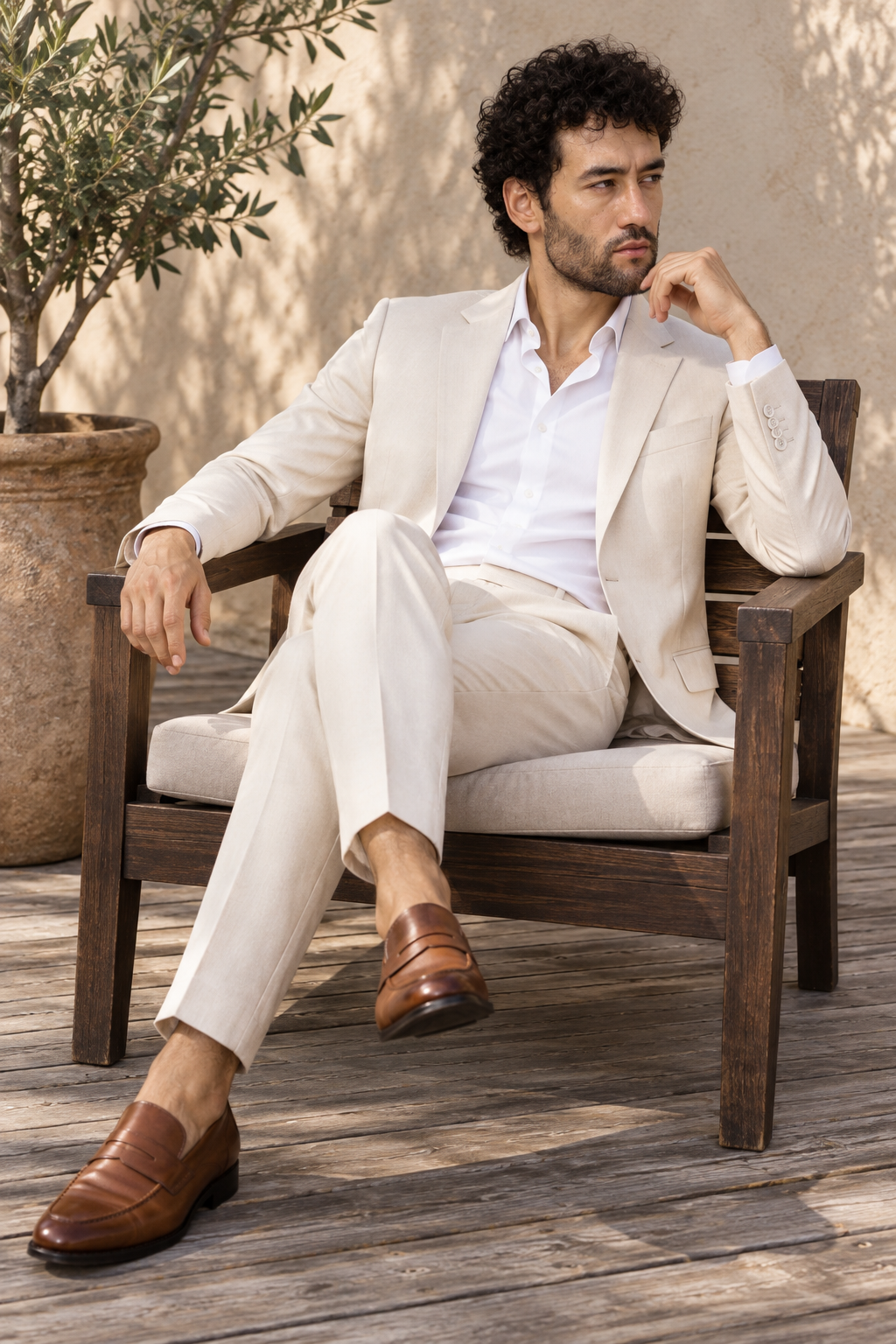 Tiber Ivory 2PC Suit