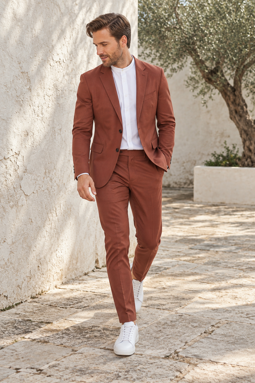 Madero Rust Terracotta 2PC Suit