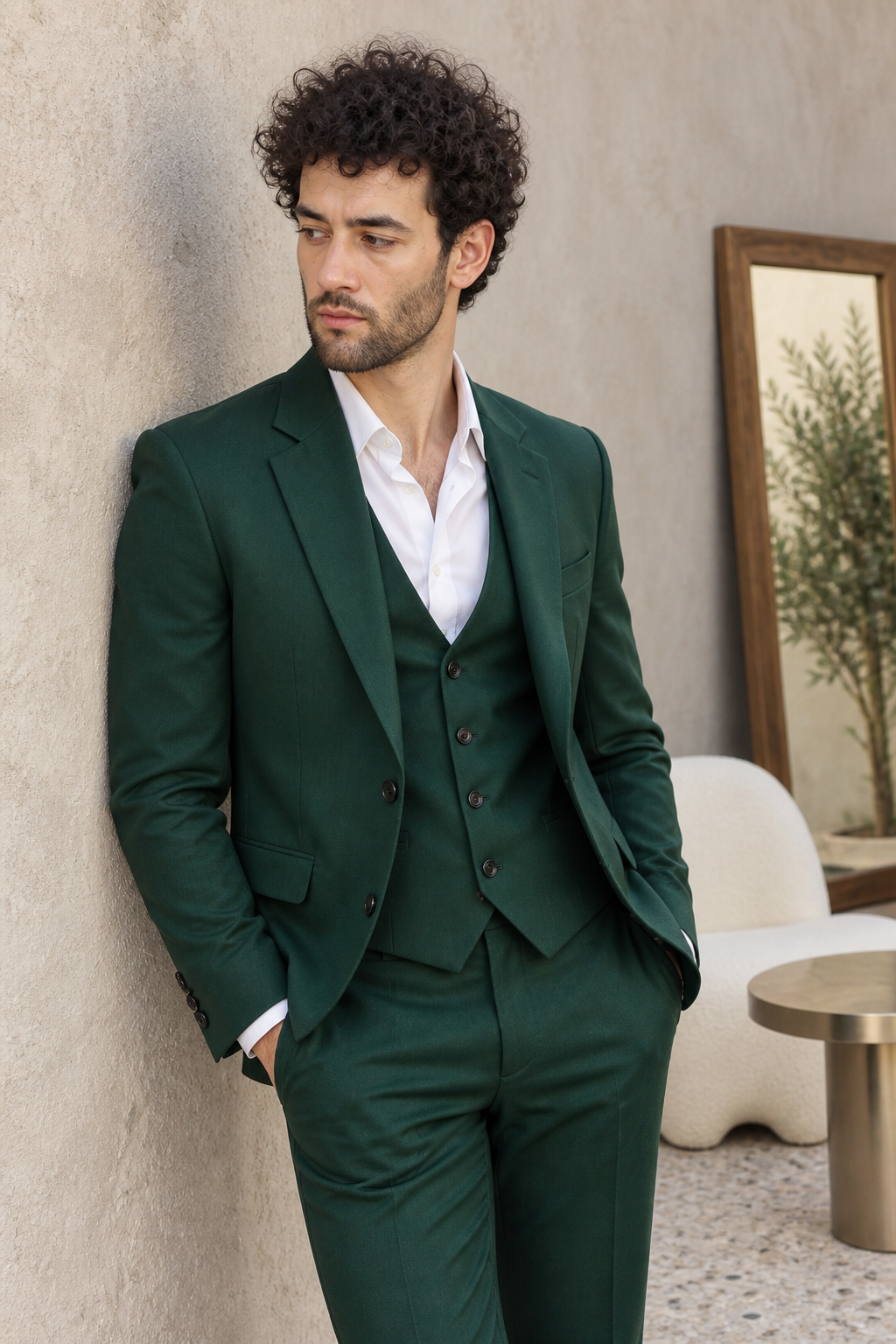 Cormac Green Slim-Fit 3PC Suit