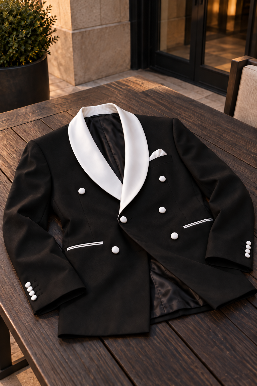 Lux Designer Shawl Lapel Double-Breasted 2PC Tuxedo