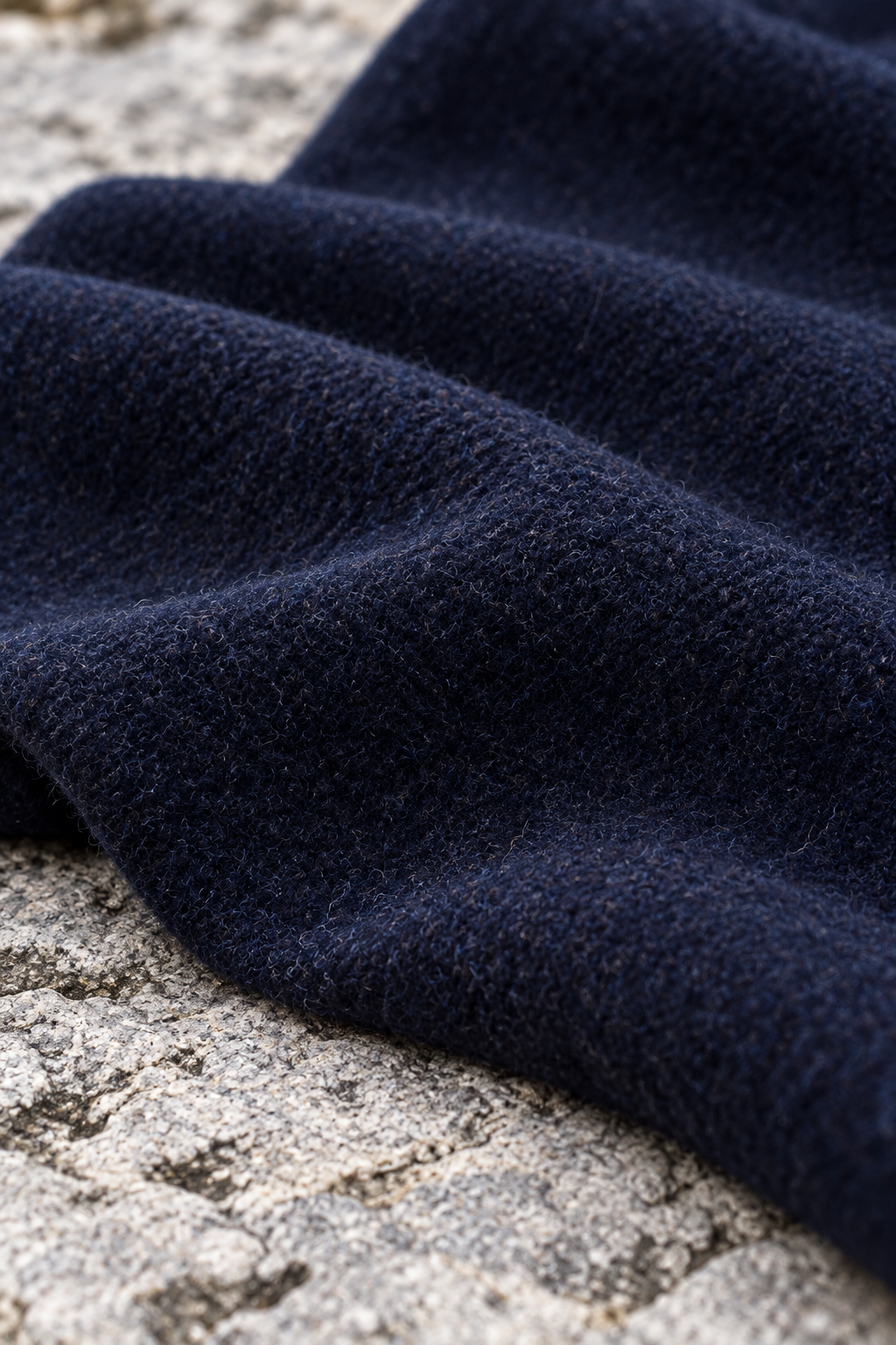 Thane Navy Wool Trench Coat