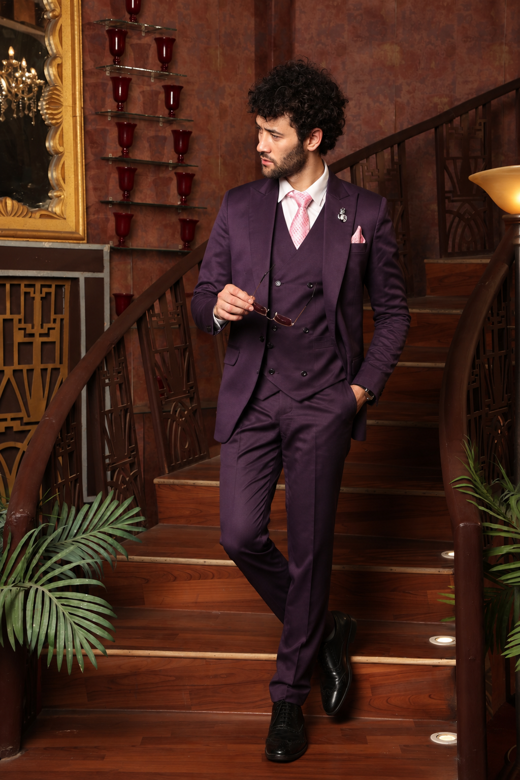 Cosimo Purple 3PC Suit
