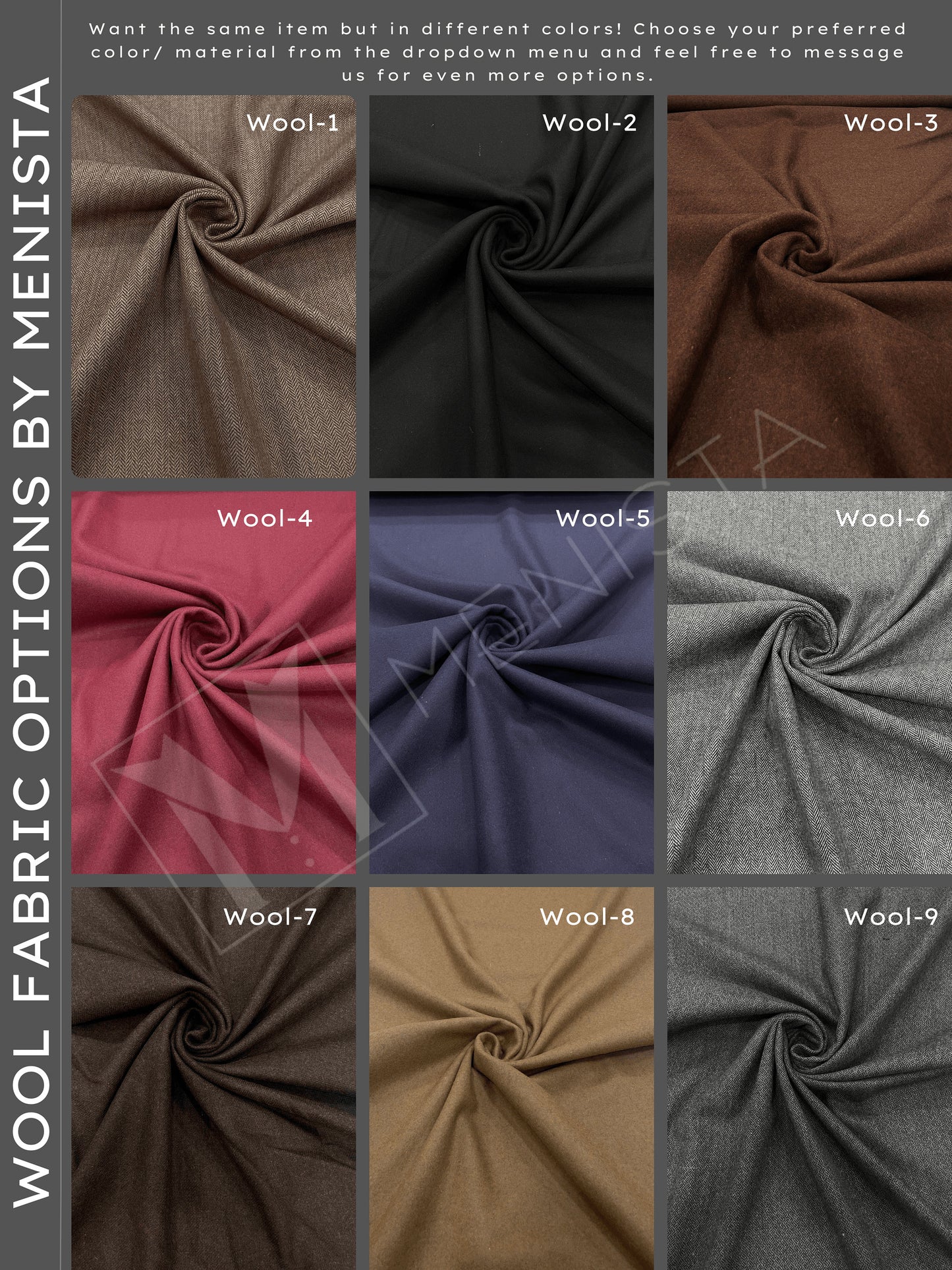 Menista Custom Tweed Wool Three-Piece Brown Suit for Weddings, Winter Events, Groom Attire, and Groomsmen Suits