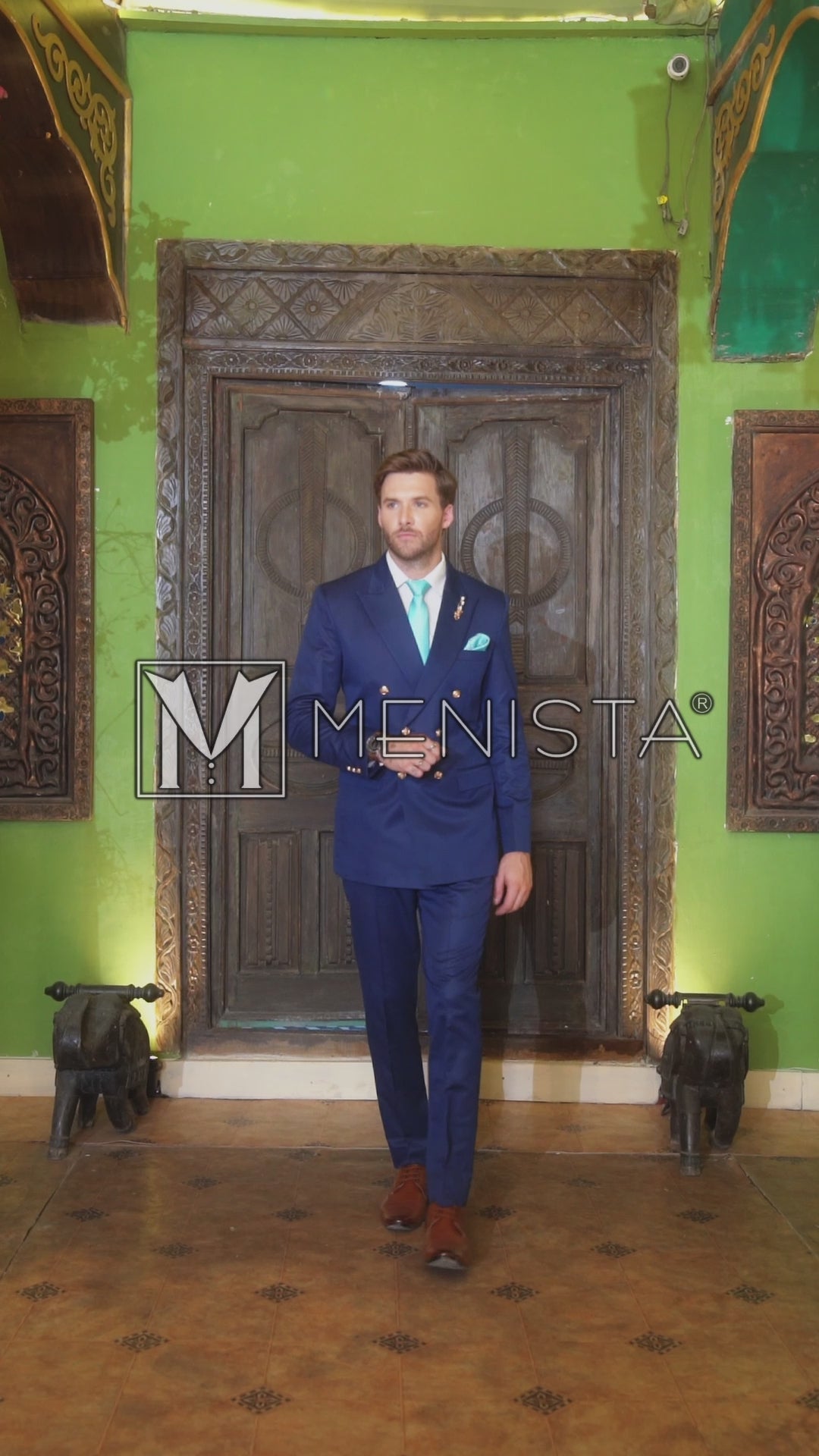 Montrose Navy Double-Breasted Suit