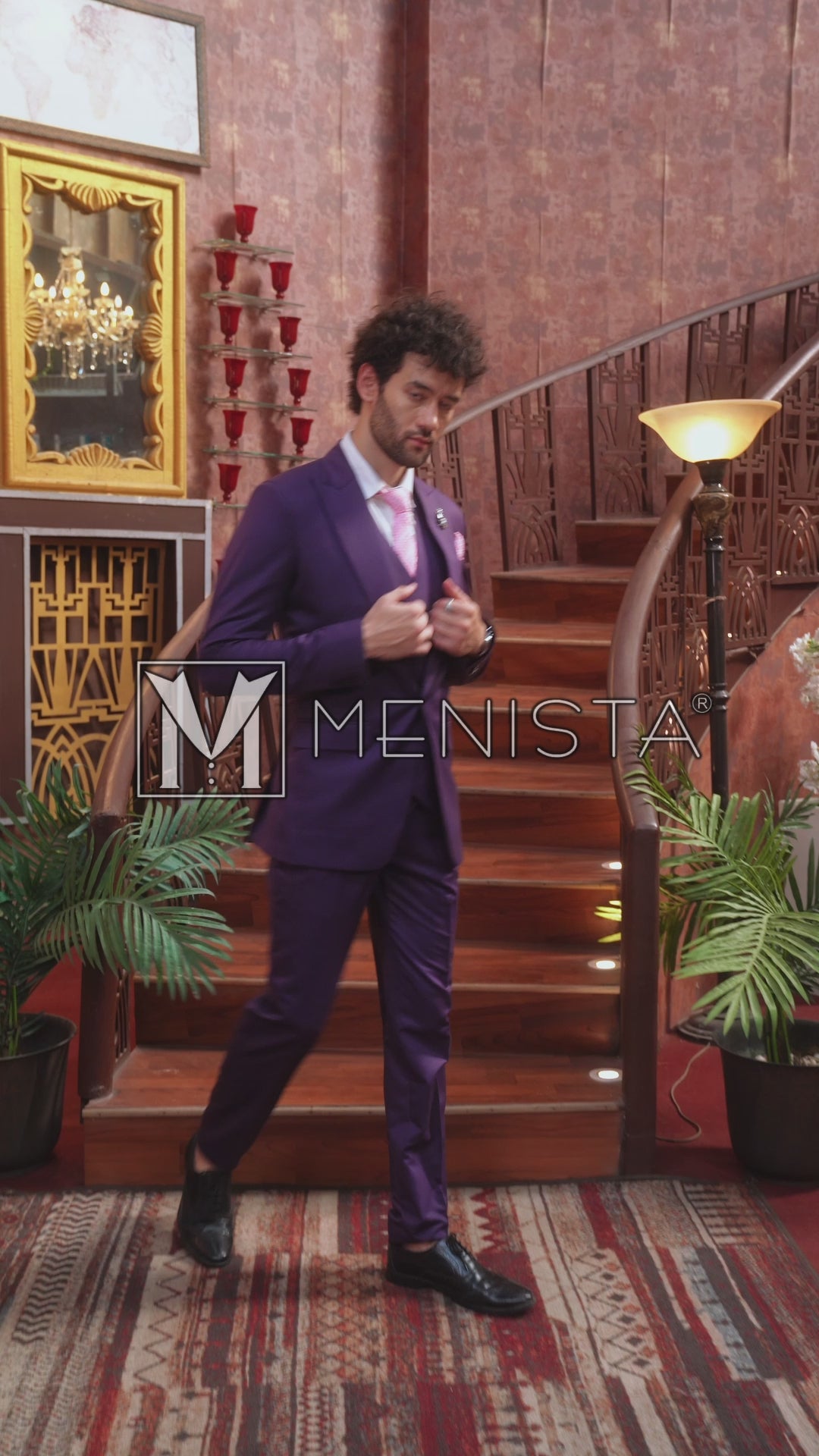 Cosimo Purple 3PC Suit
